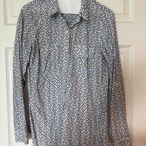 Women's Medium Express Patterned Button Down